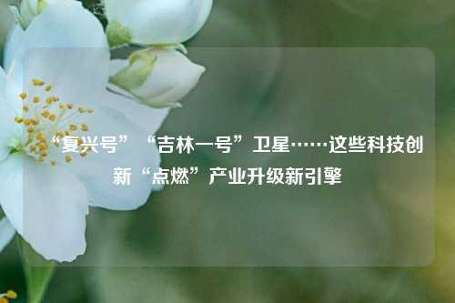 “复兴号”“吉林一号”卫星……这些科技创新“点燃”产业升级新引擎