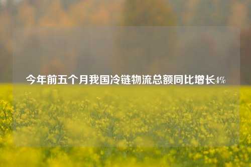 今年前五个月我国冷链物流总额同比增长4%