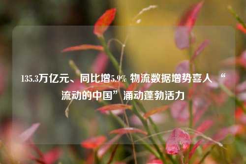 135.3万亿元、同比增5.9% 物流数据增势喜人 “流动的中国”涌动蓬勃活力
