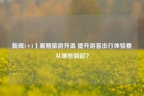 新闻1+1丨暑期旅游升温 提升游客出行体验要从哪些做起？
