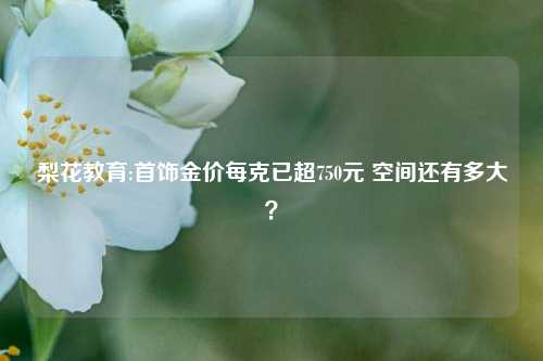 梨花教育:首饰金价每克已超750元 空间还有多大？