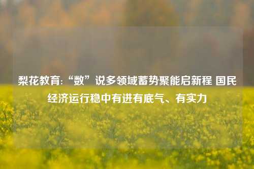 梨花教育:“数”说多领域蓄势聚能启新程 国民经济运行稳中有进有底气、有实力