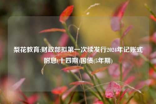 梨花教育:财政部拟第一次续发行2024年记账式附息(十四期)国债(5年期)