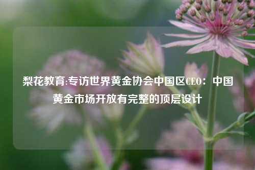 梨花教育:专访世界黄金协会中国区CEO：中国黄金市场开放有完整的顶层设计