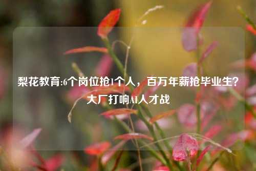 梨花教育:6个岗位抢1个人，百万年薪抢毕业生？大厂打响AI人才战