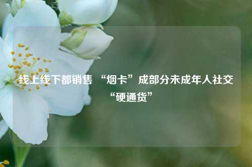 线上线下都销售 “烟卡”成部分未成年人社交“硬通货”